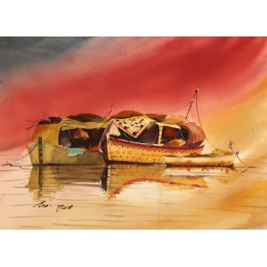 Shaima Umer, 15 x 21 Inch, Water Color on Paper, Seascape Painting, AC-SHA-047
